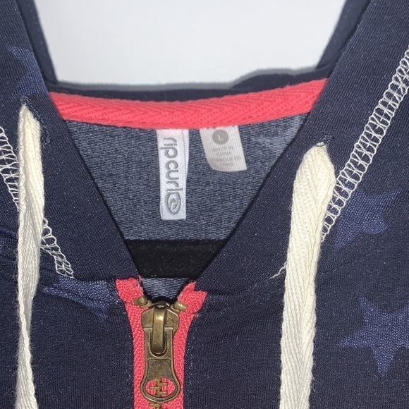 🇺🇸 NWT Rip Curl Starry Eyed Zip Up Hooded Sweatshirt L - Picture 5 of 6